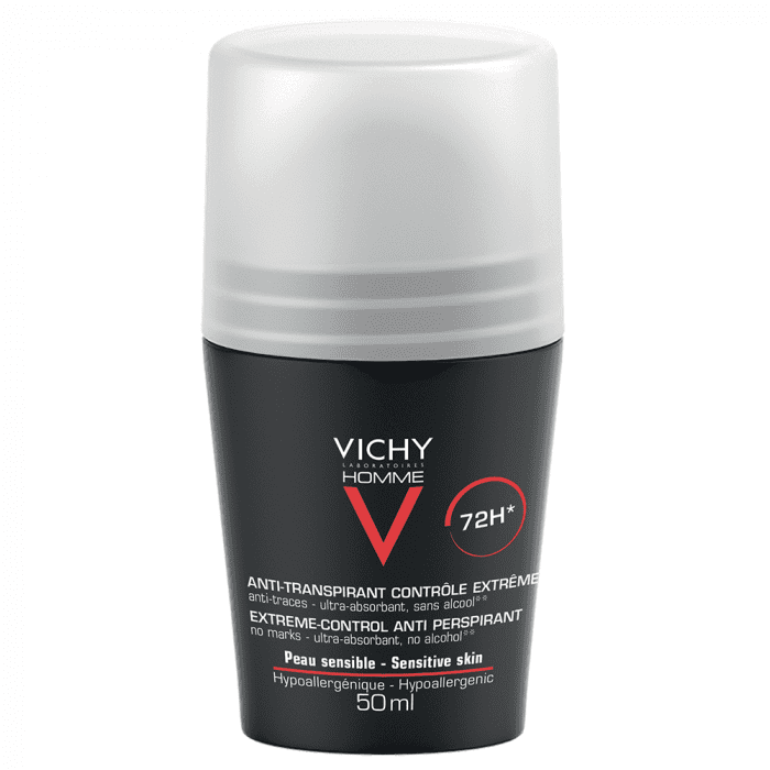 Vichy VICHY DEODORANT ANTI TRANSPIRANT EFFICACE 72H CONTROLE TRANSPIRATION HOMME 50ML - Prix au Maroc