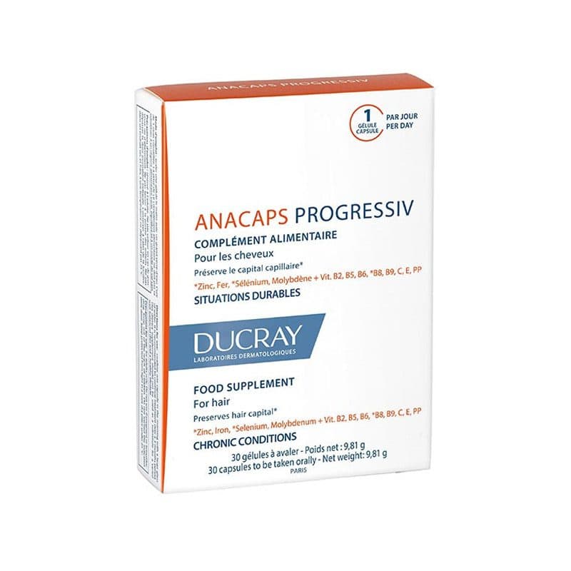 Ducray DUCRAY ANACAPS PROGRESSIV 30 GELULES - Prix au Maroc