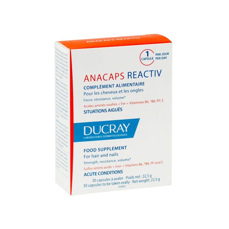 Ducray DUCRAY ANACAPS REACTIV 30 CAPSULES - Prix au Maroc