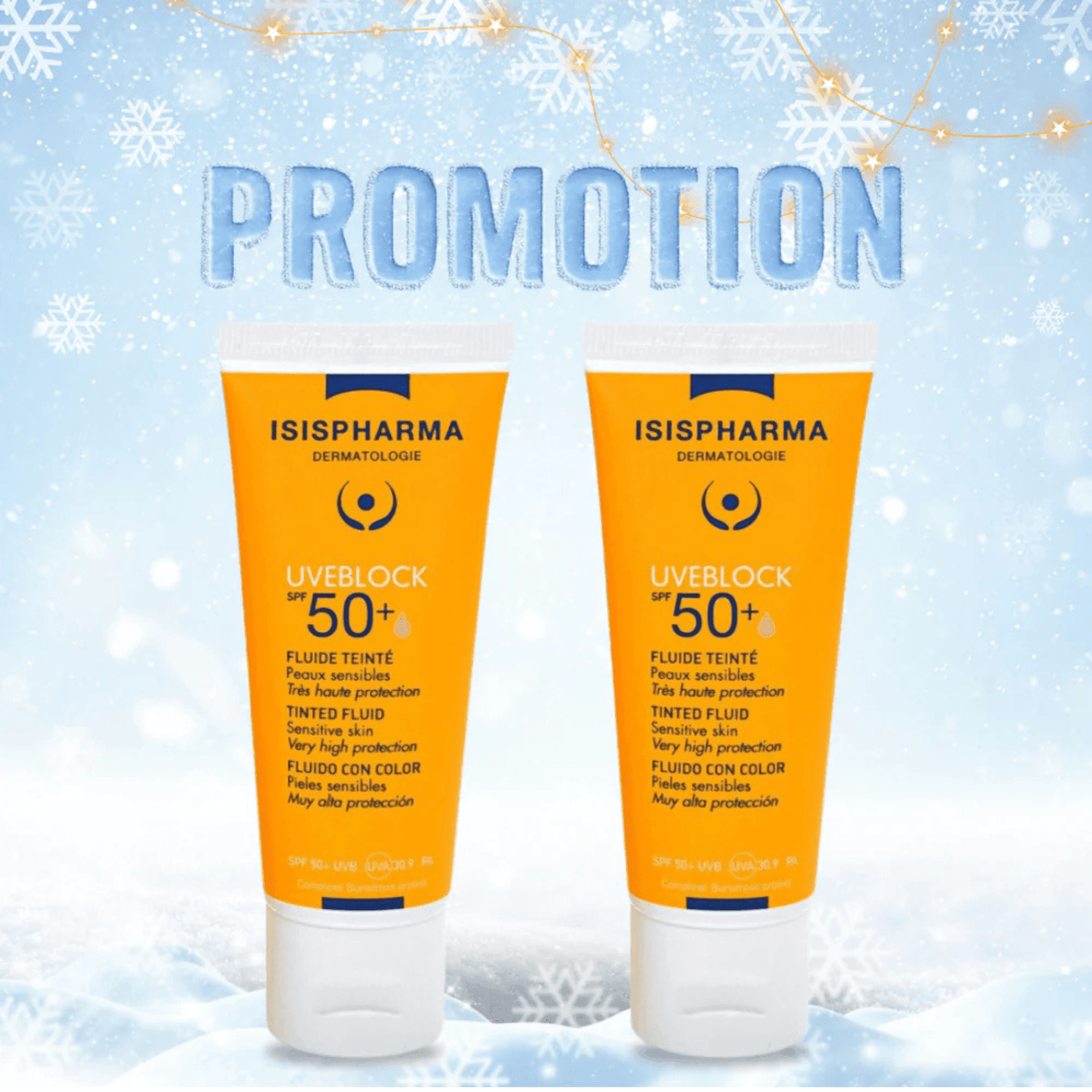 Isispharma ISISPHARMA UVEBLOCK PACK PROMO 50SPF TEINTE MEDIUM - Prix au Maroc