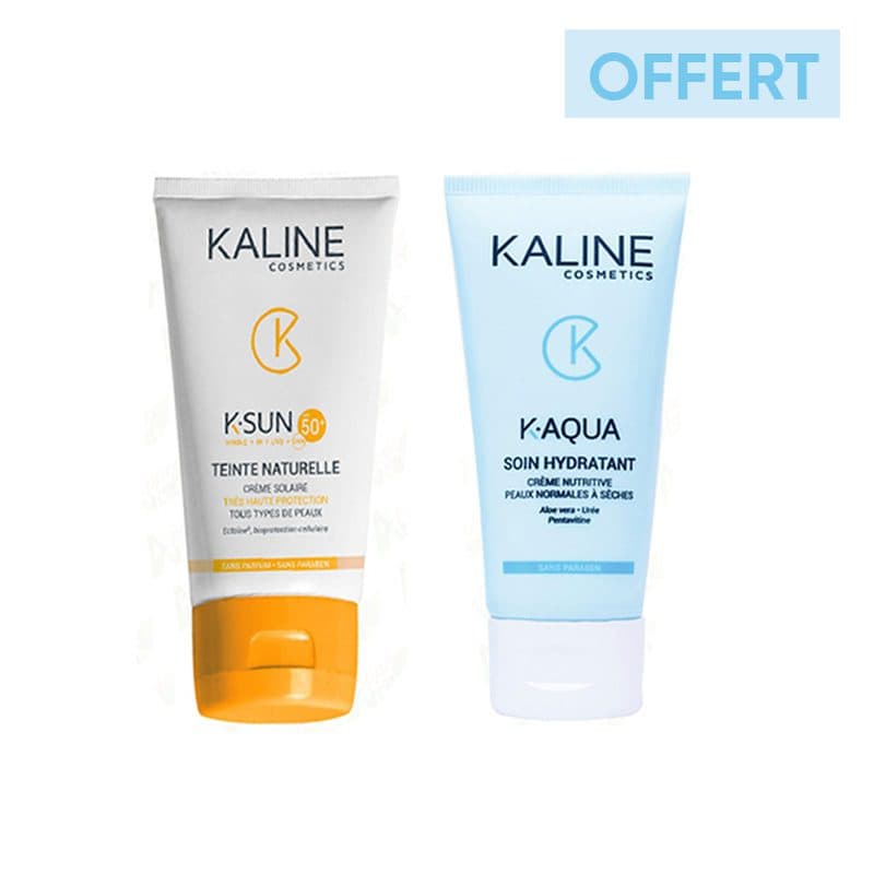 Kaline KALINE OFFRE K-SUN CREME SOLAIRE TEINTE NATURELLE SPF50  K-AQUA SOIN HYDRATANT - Prix au Maroc