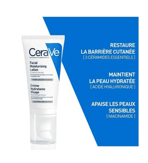 CeraVe CERAVE CREME HYDRATANTE VISAGE 52ML - Prix au Maroc