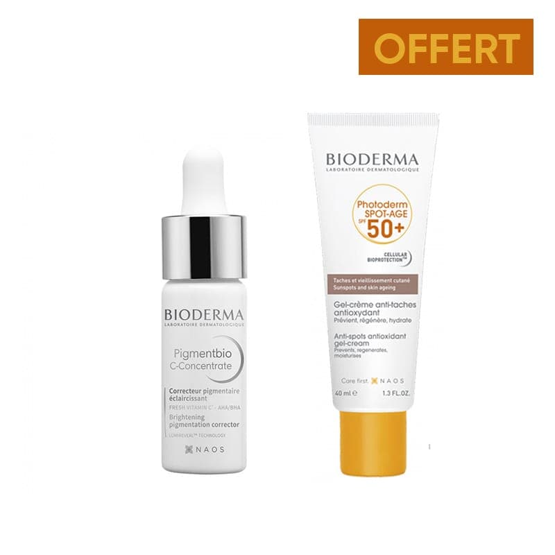 Bioderma BIODERMA OFFER PIGMENTBIO C-CONCENTRATE  PHOTODERM SPOT-AGE SPF50 - Prix au Maroc