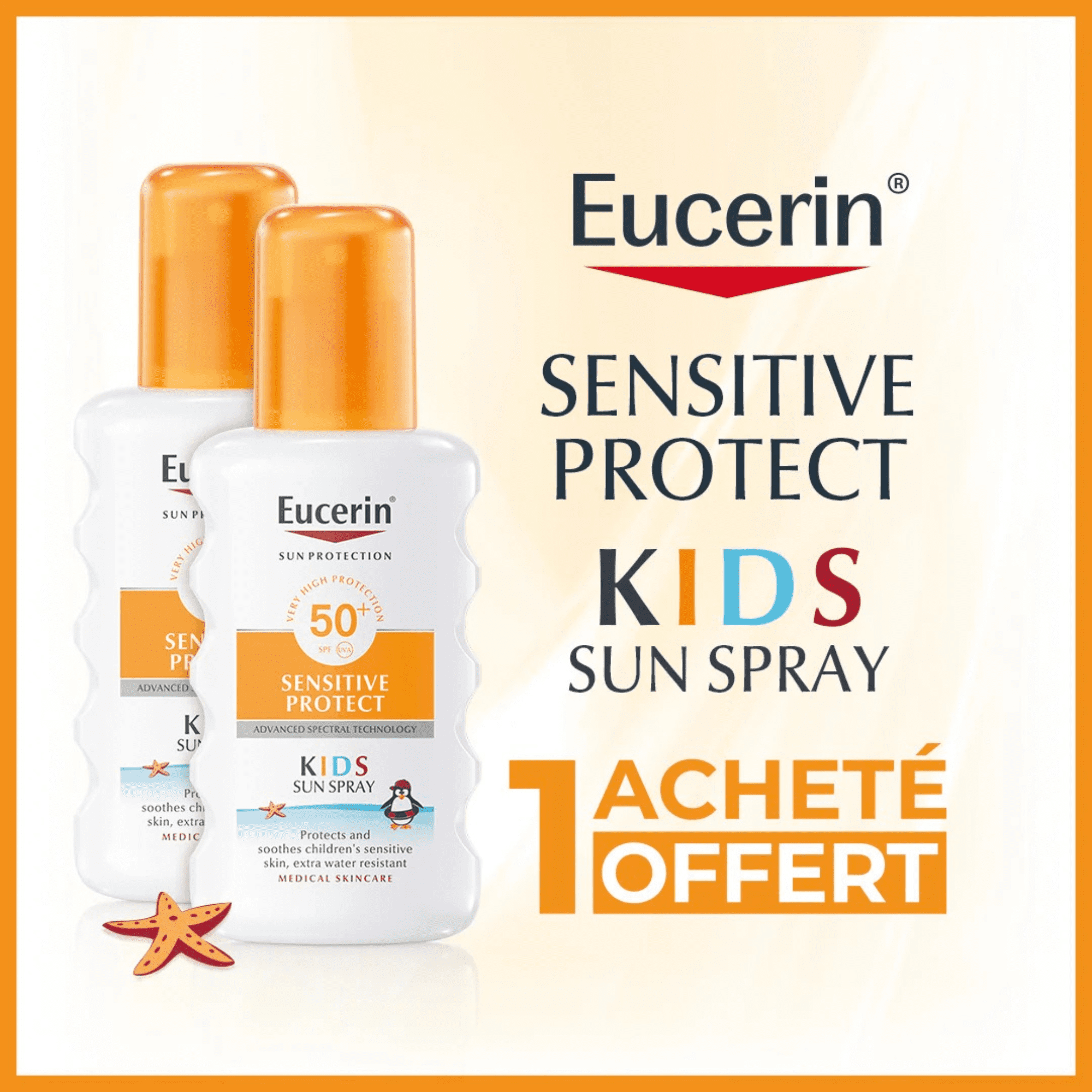 Eucerin EUCERIN SUN PROTECTION SENSITIVE PROTECT KIDS SPF50+ SPRAY 200mL - Prix au Maroc