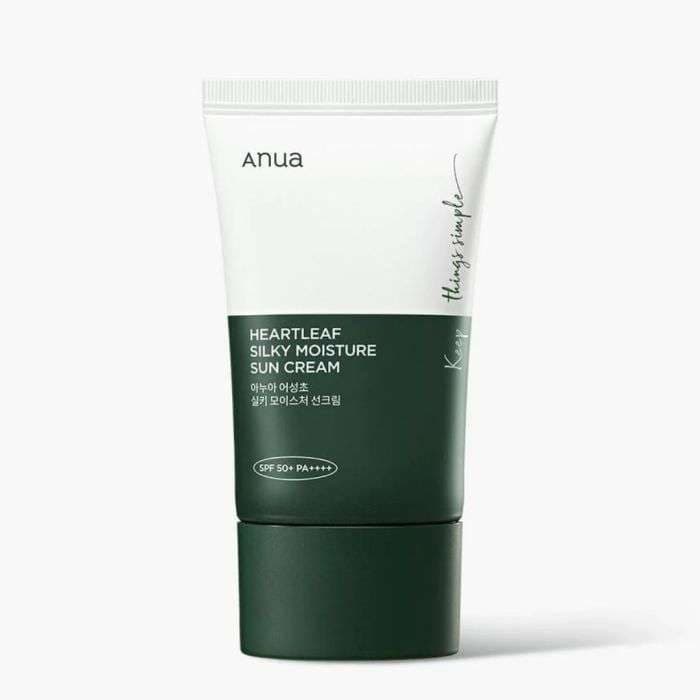 Anua ANUA HEARTLEAF SILKY MOISTURE SUN CREAM SPF 50+ PA++++ - Prix au Maroc