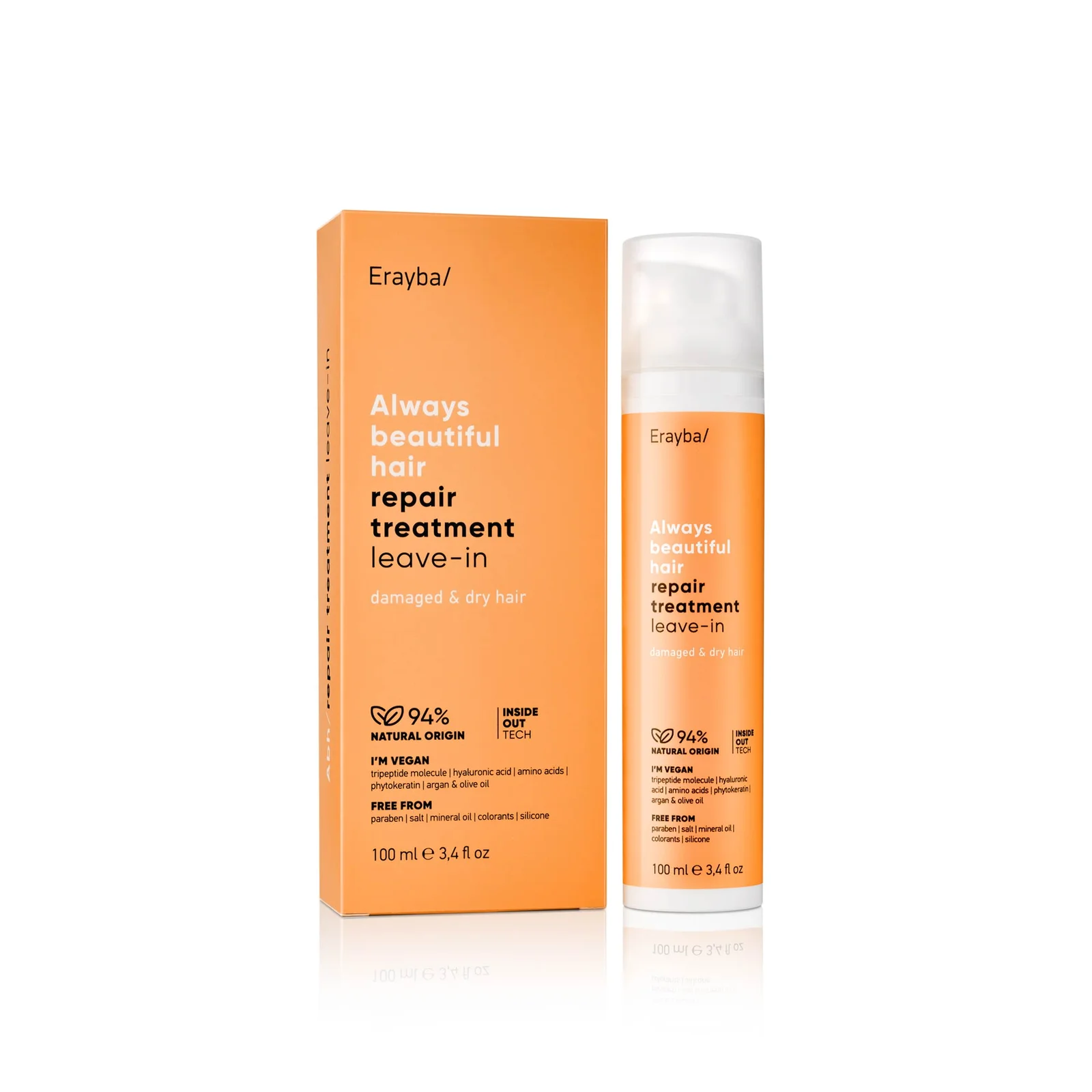 Erayba ERAYBA REPAIR TRAITMENT INTENSE 100ML SANS RINÇAGE - Prix au Maroc