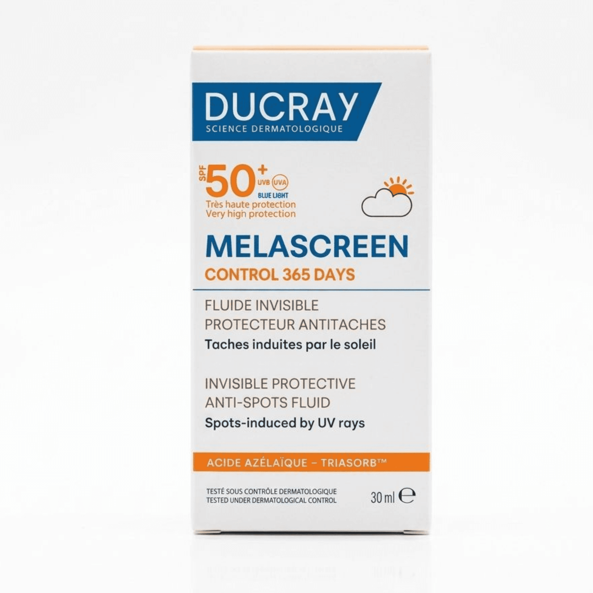 Ducray DUCRAY MELASCREEN FLUIDE INVISIBLE ANTITACHES SPF50+ – 30ML - Prix au Maroc