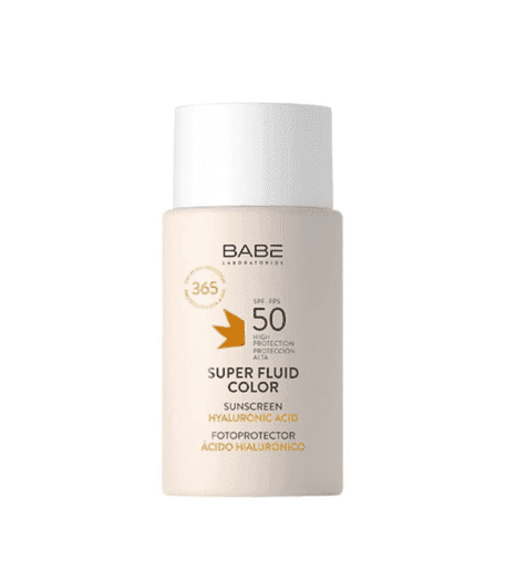 Babé BABE FACIAL SUNSCREEN SUPER FLUID COLOR SPF50 50ML - Prix au Maroc