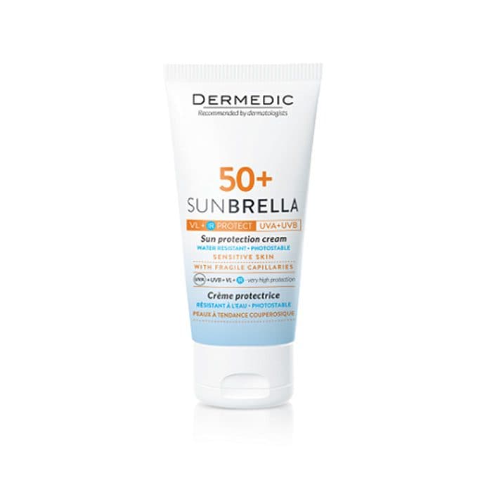 Acheter DERMEDIC SUNBRELLA SPF50+ PEAU SENSIBLE SUJETTE ROUGEURS de Dermedic au Maroc - Parapharmacie