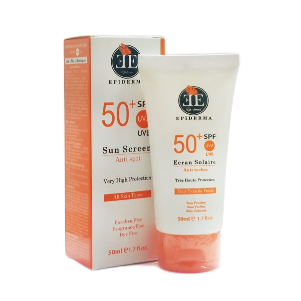 Acheter EPIDERMA ECRAN SOLAIRE ANTI-TACHES SPF50 50mL de Epiderma au Maroc - Parapharmacie